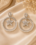 Pearp hoop earring