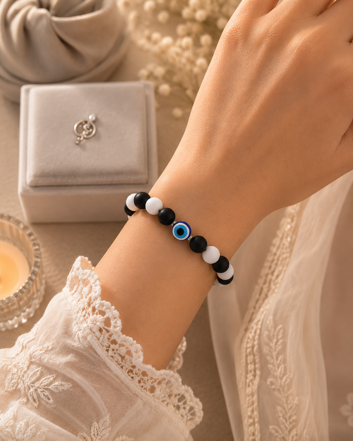 Evil Eye beaded bracelet